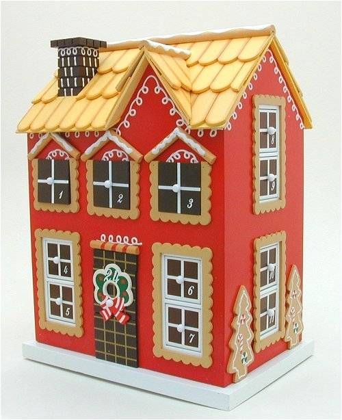 New Wooden GINGERBREAD HOUSE Advent Calendar***