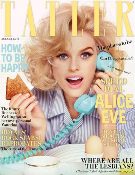 Tatler UK July 2012 Alice Eve by Ruven Afanador