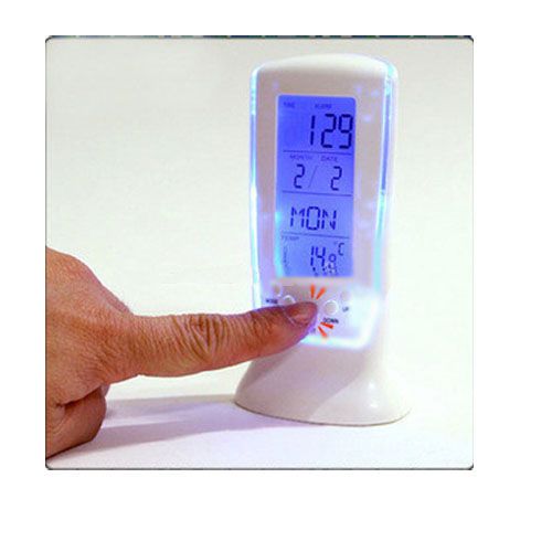   white package included 1 x blue backlight led digital alarm clock