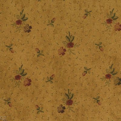 Kansas Troubles Favorites Reproduction Floral Bunches Gold Tan