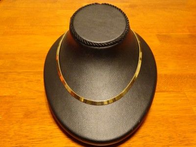 14k Yellow Gold 16 Flat Omega Link Necklace Wear or Scrap One Day 