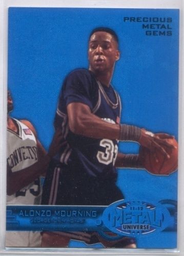 2011 12 Fleer Retro Alonzo Mourning Precious Metal Gems Blue 50 PMG 