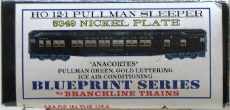 Branchline HO 12 1 Pullman Sleeper GN Anacortes