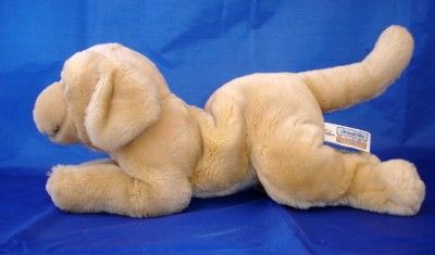 ANIMAL ALLEY TOYS R US Plush 17 YELLOW LABRADOR Puppy Dog   EUC