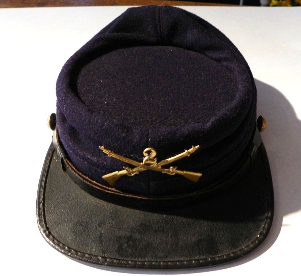 US Model 1872 Emlisted Kepi Solider HQ Staff 2nd Infantry   Excellent 