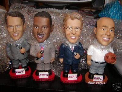 ESPN BOBBLE HEADS DICK VITALE PETER GAMMONS KENNY MAYNE STUART SCOTT 