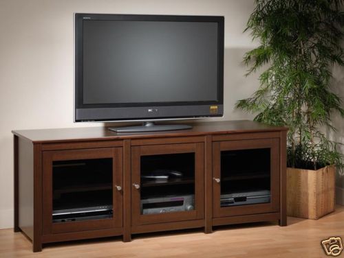 65 plasma lcd tv stand av console cabinet espresso time