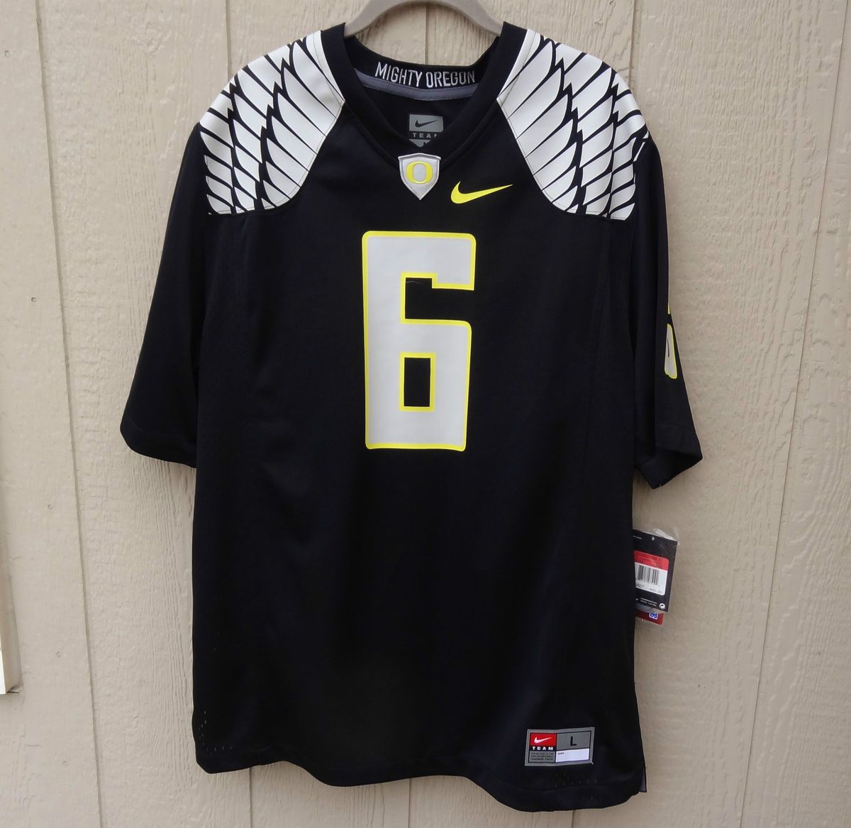 100 Authentic Oregon Ducks Football Deanthony Thomas Mens Black Mamba 