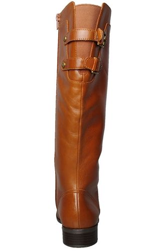 Anne Klein Womens Boots Keera Light Brown Leather Sz 9 5 M