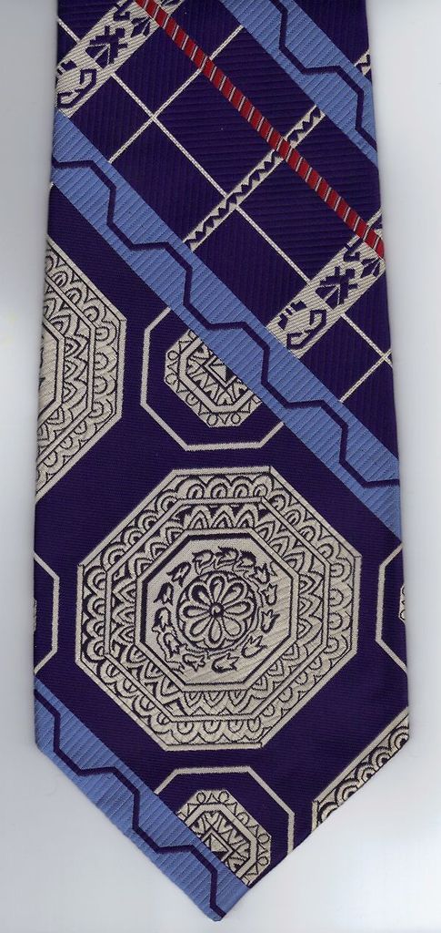 Vtg WEMBLEY Fat Wide 4.5 70s Mod Mens Necktie Tie Ugly Costume 