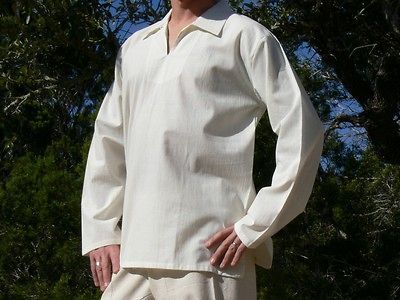 4XL Cotton Renaissance Shirt Pirate Highlander LARP Medieval Costume 