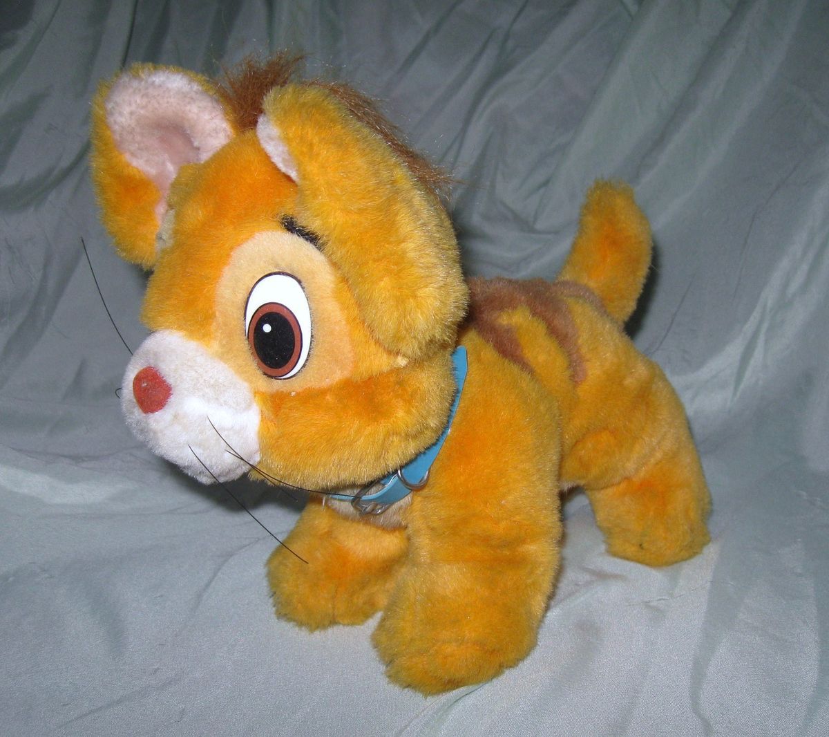 Disney Oliver and Company Cute Oliver Plush Orange Kitten Cat EUC 1988 