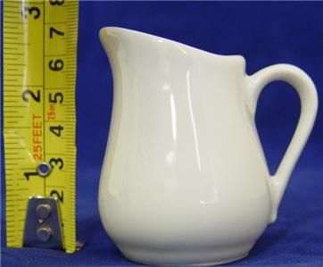   of 5 White Ceramic Pitchers Cream Water Juice Brazil Brazilian Apilco