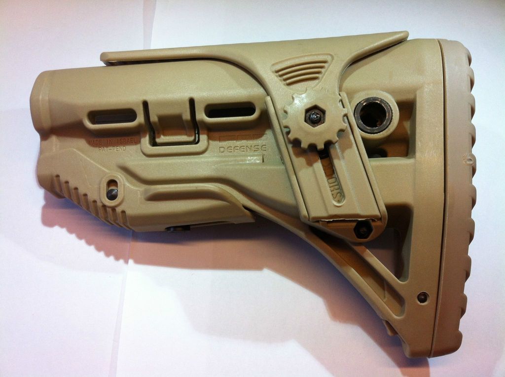   REDUCIN​G Shock Absorbing Butt Stock For Airsoft Marui AEG GBB(Tan