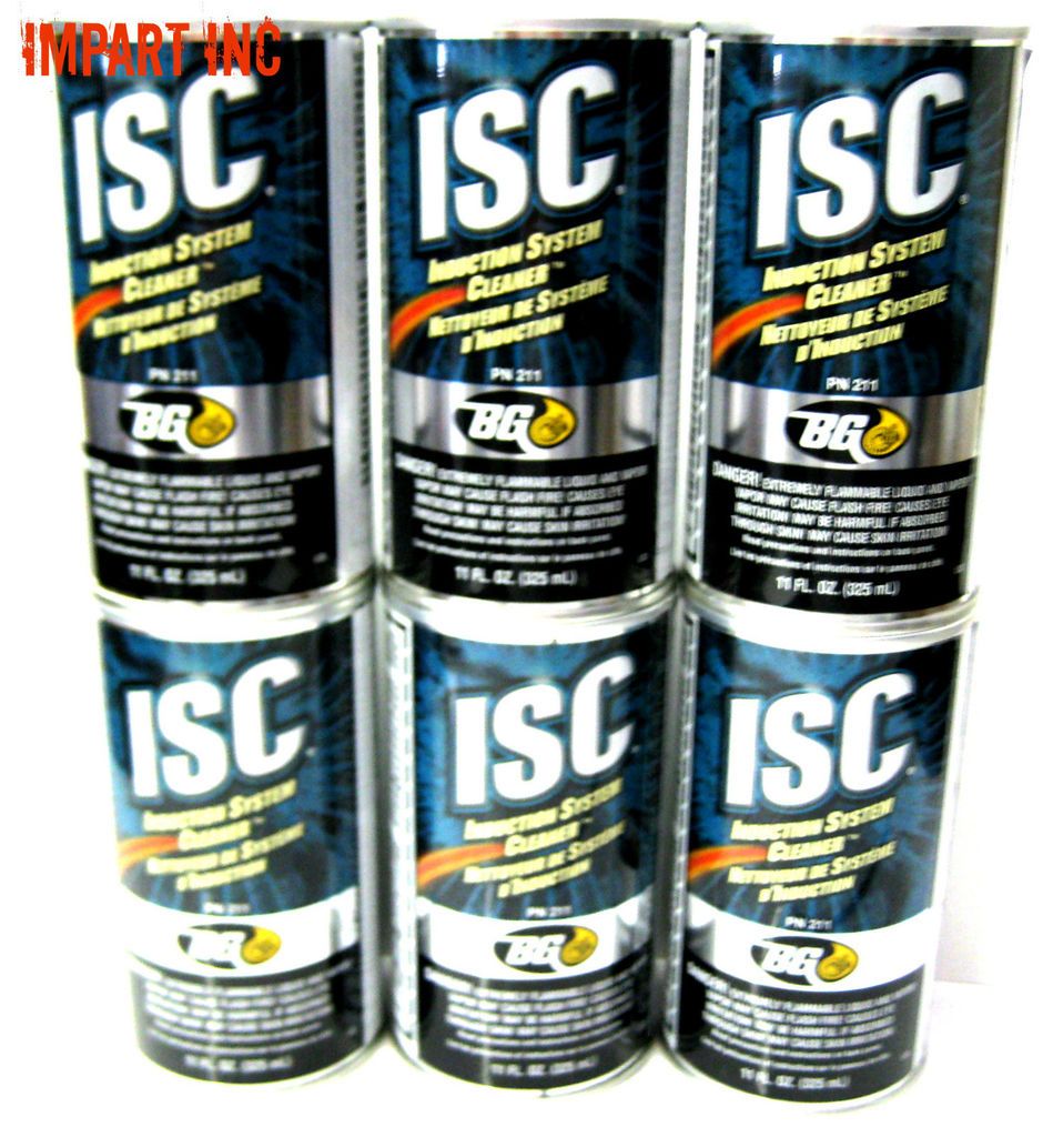 BG ISC Induction System Cleaner (6) 11 oz. Cans from the makers of 44k