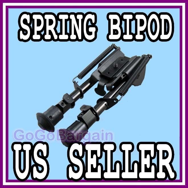 Tactical Universal Rifle Spring Eject Rest 6 9 Metal Bipod