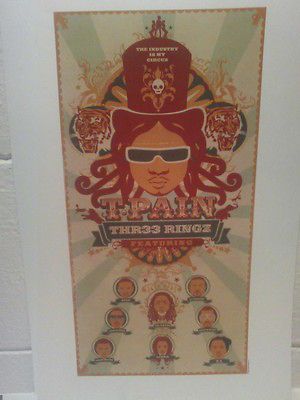 RARE PROMO POSTER T PAIN LUDACRIS AKON T.I. LIL WAYNE KANYE CIARA 