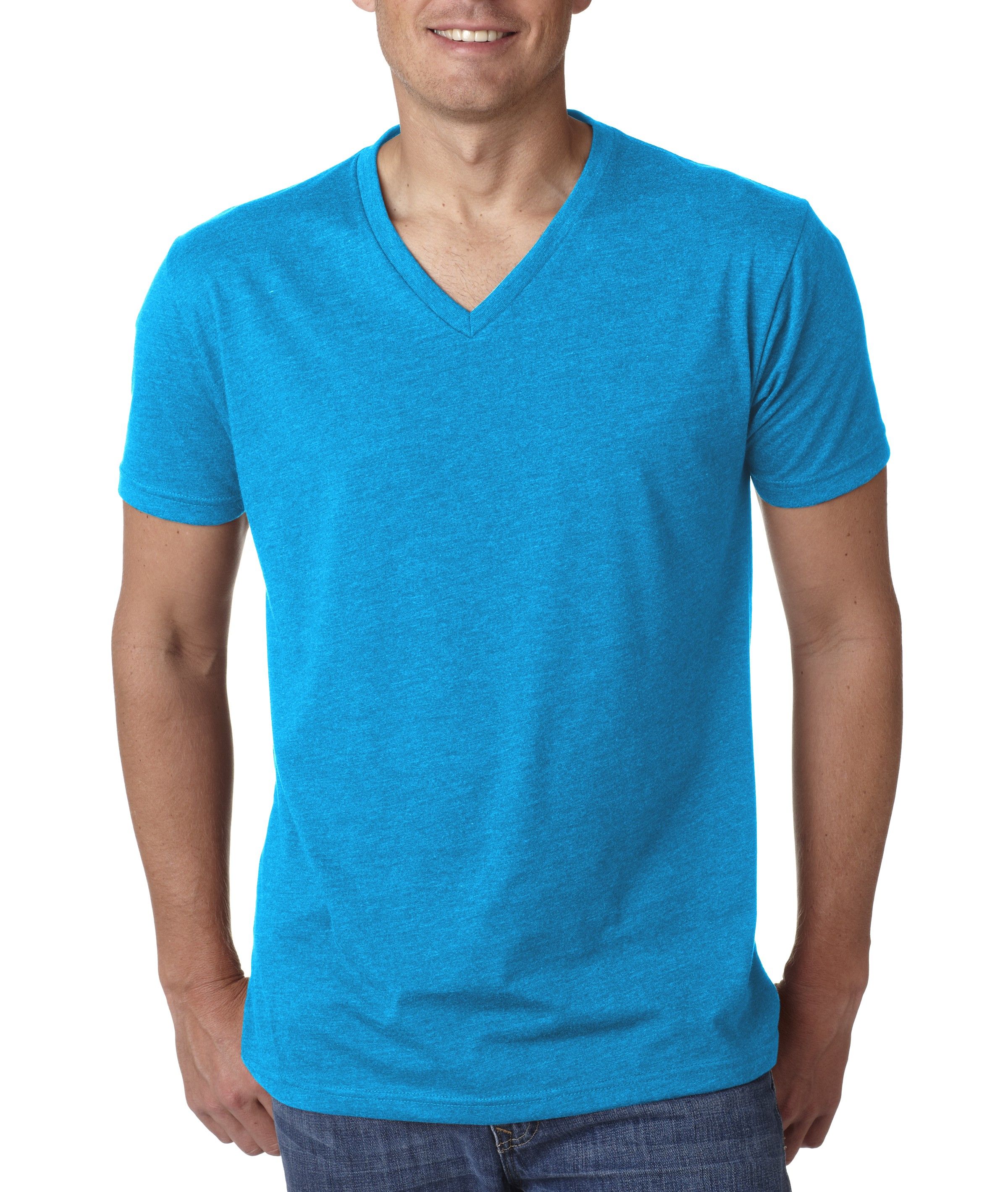 Next Level Apparel Men’s Short Sleeve CVC V Neck Tee 6240