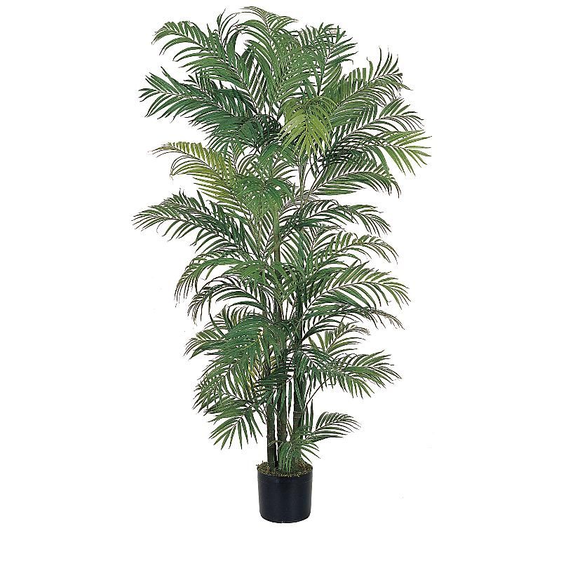   ARTIFICIAL SILK 6 TROPICAL REALISTIC FAKE ARECA PALM TREE PLANT N5002