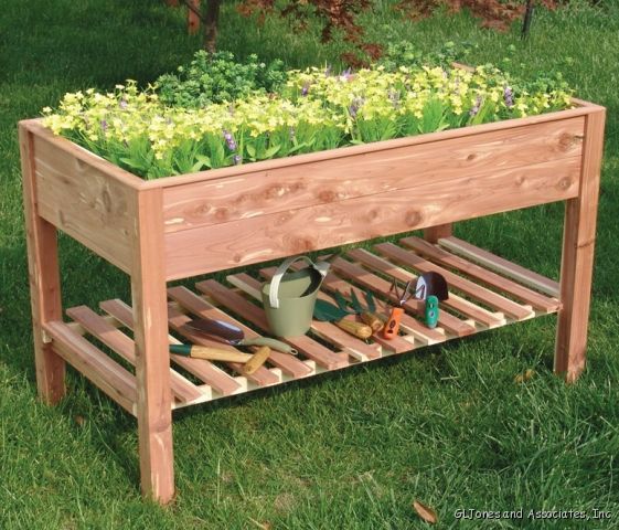 TDI 48 Cedar Raised Garden Planter Bed 4429