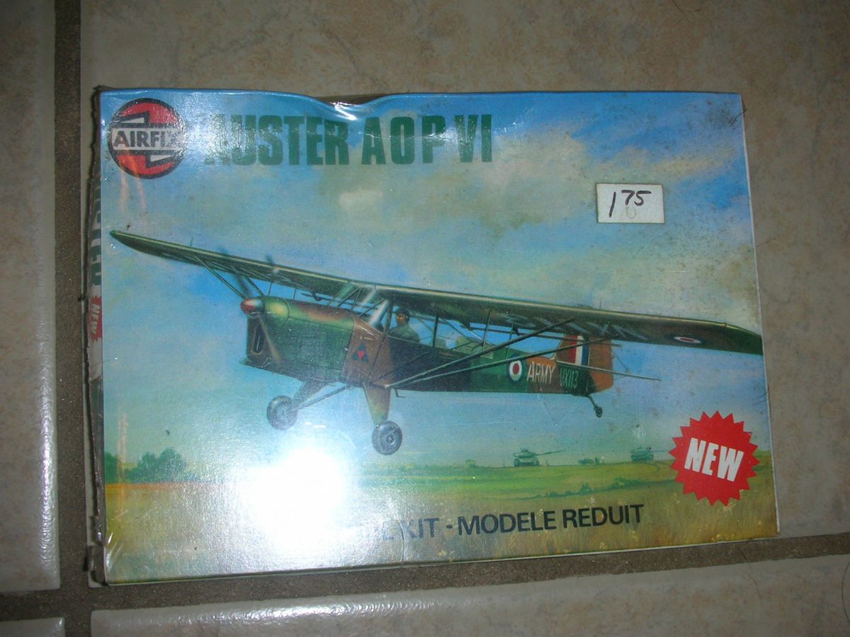 Airfix Auster A O P VI Model Airplane Kit 1 72 England 1978 7 T