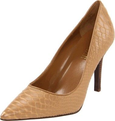 Womens Shoes Ralph Lauren AMELIE Classic Pumps Leather Python Snake 