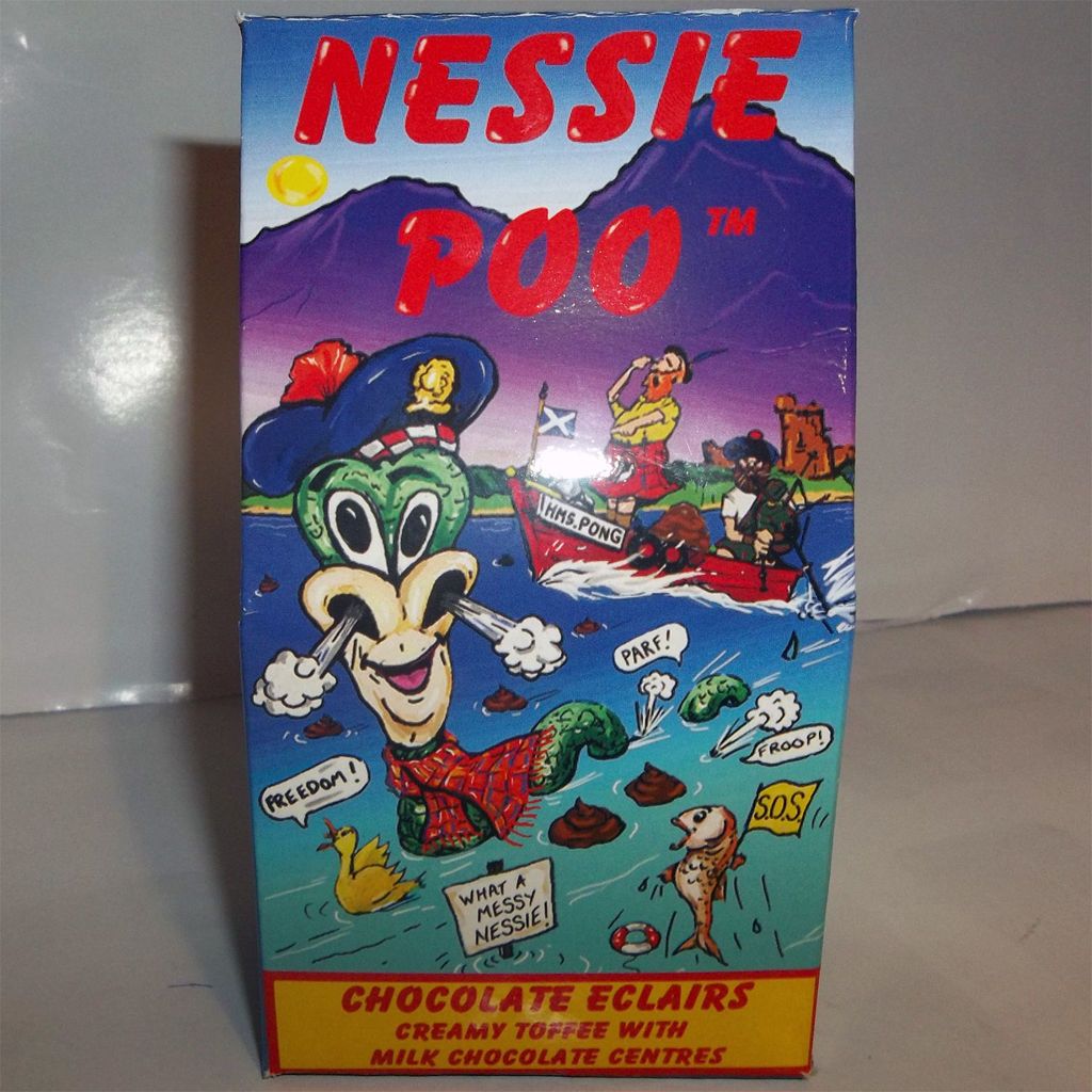 Great Gift Scotland Scottish Nessie Poo Milk Chocolate Toffee Sweets 