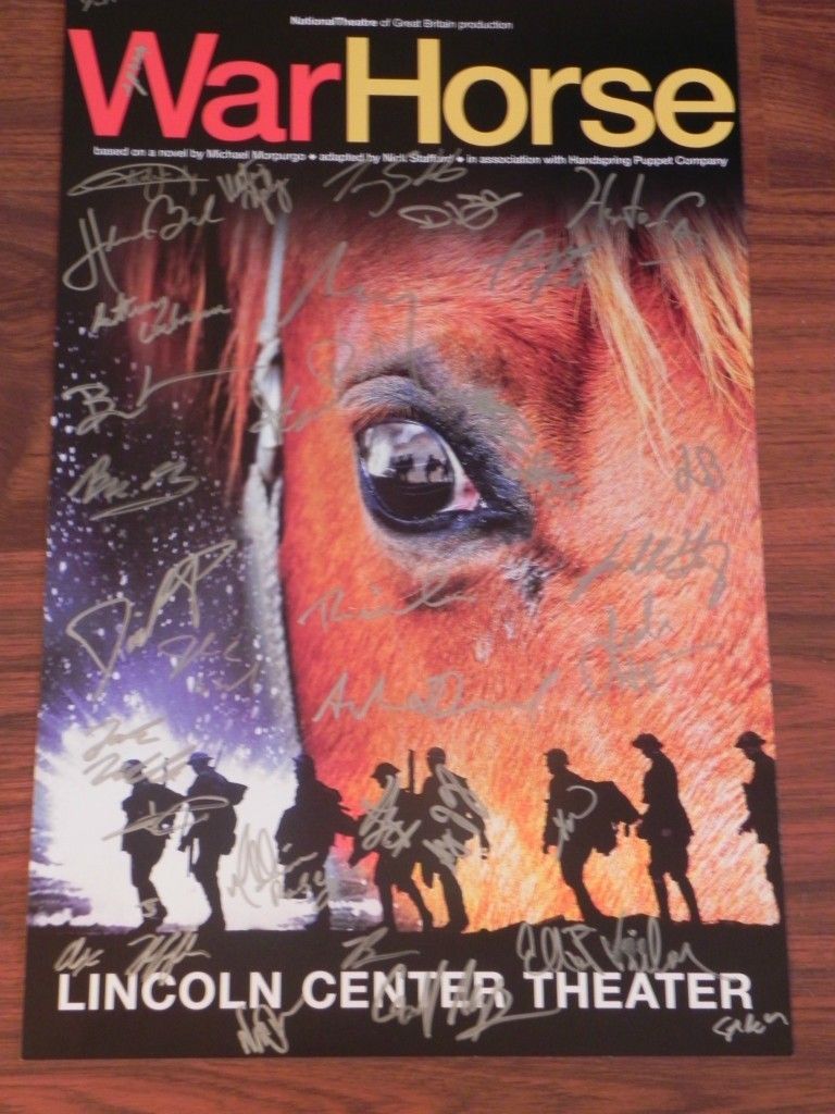 War Horse Cast Signed Broadway Poster Mint