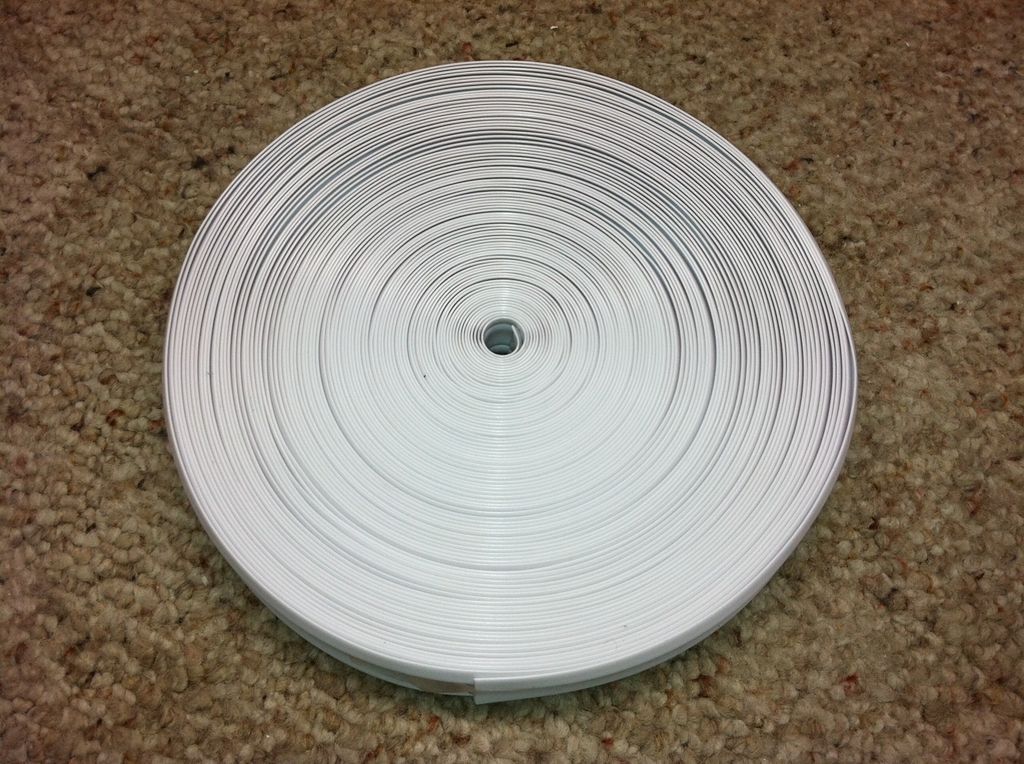 rv 100 x 1 vinyl screw cover insert molding white