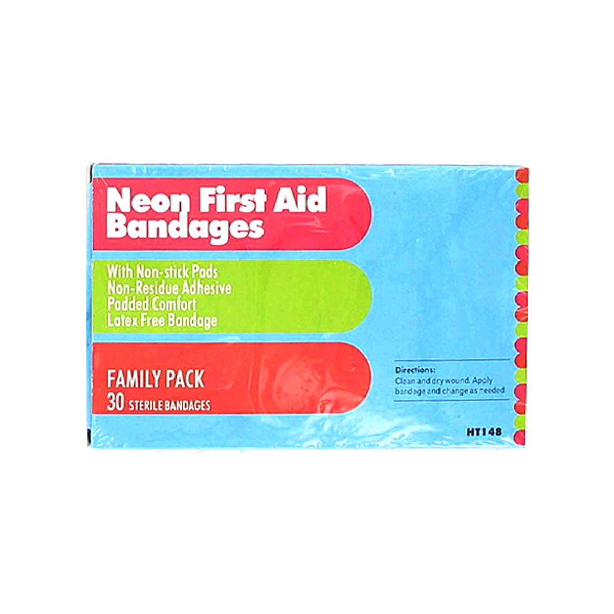 New Wholesale Case Lot 48 Neon Color First Aid Bandages