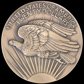 2009 Saint Gaudens 3 Bronze Double Eagle Commem Medal