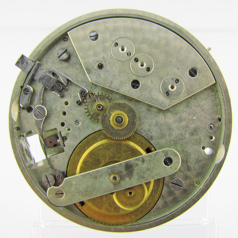 August Saltzman Patented HC Helical Hairspring Pocket Watch Movement 