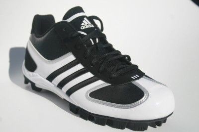 65 New Adidas Xtra Bases Molded Mid Baseball Softball Cleats Black 