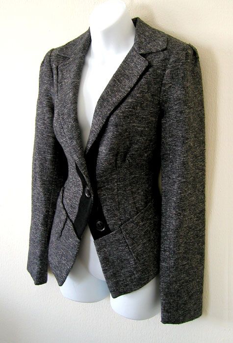 432 Nanette Lepore Baskerville Tweed Jacket 4 6 