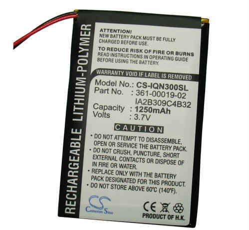 1250mAh Li Polymer New Battery for Garmin Nuvi 350