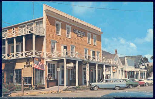   City California Mendocino Hotel 60s Cars Roberts No C25748