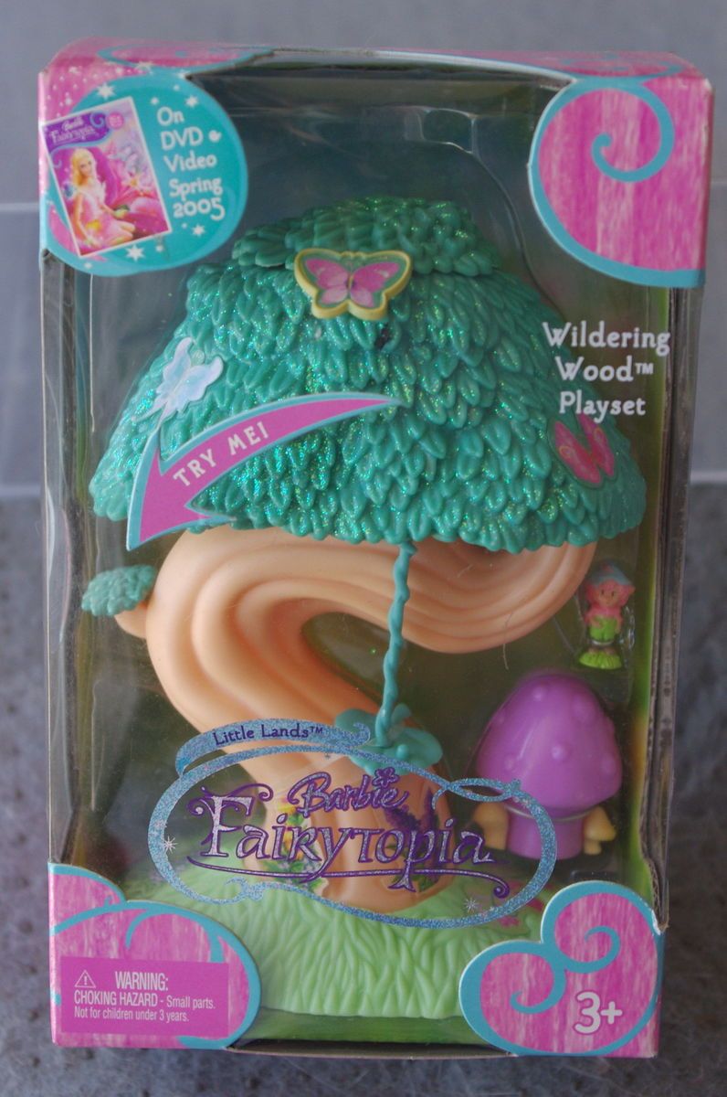 2004 BARBIE FAIRYTOPIA LITTLE LANDS WILDERING WOOD PLAYSET LITTLE 