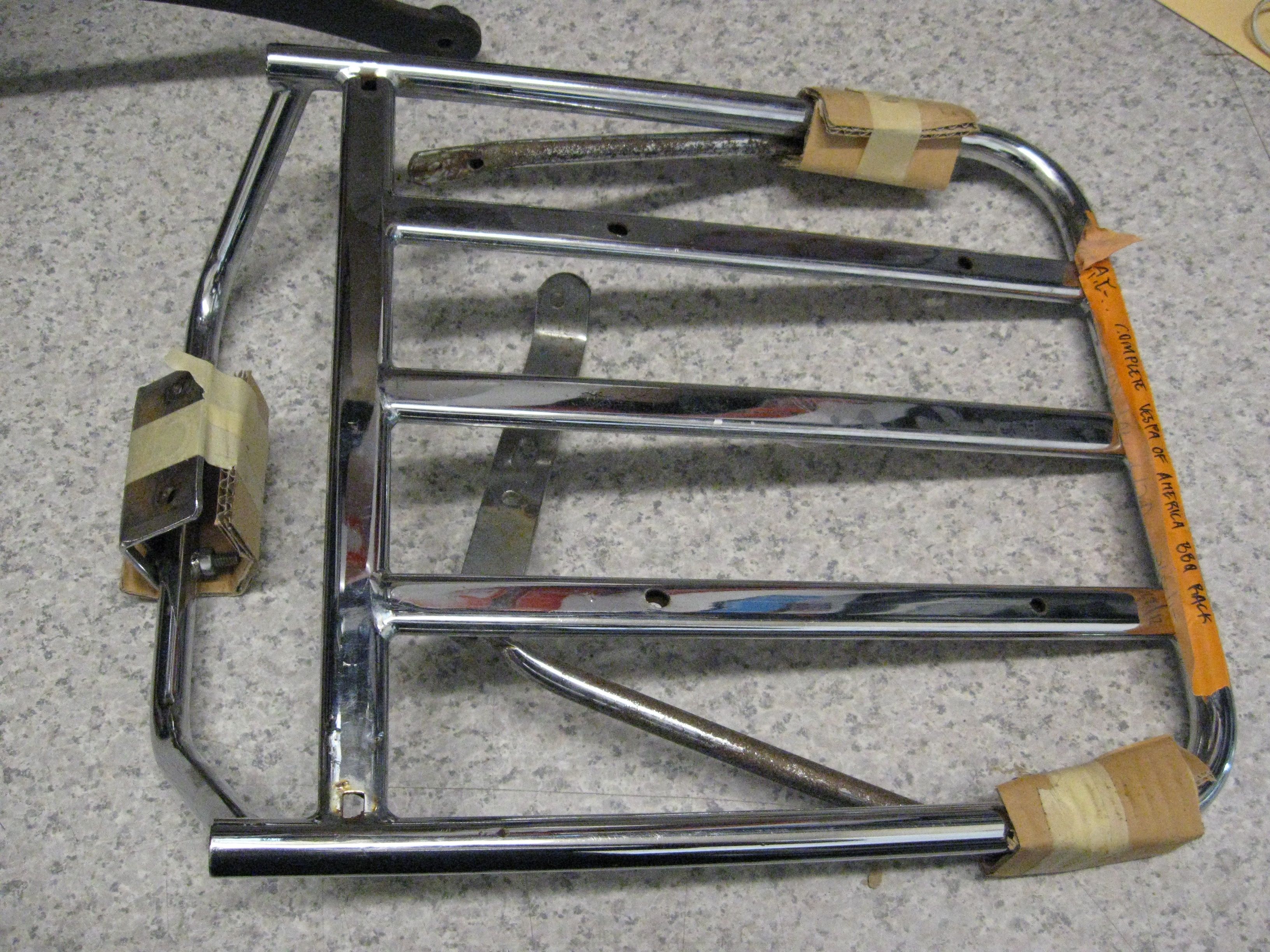 Oiginal Complete NOS VCOA BBQ Rear Rack for SMALL FRAME SPRINT RALLY 