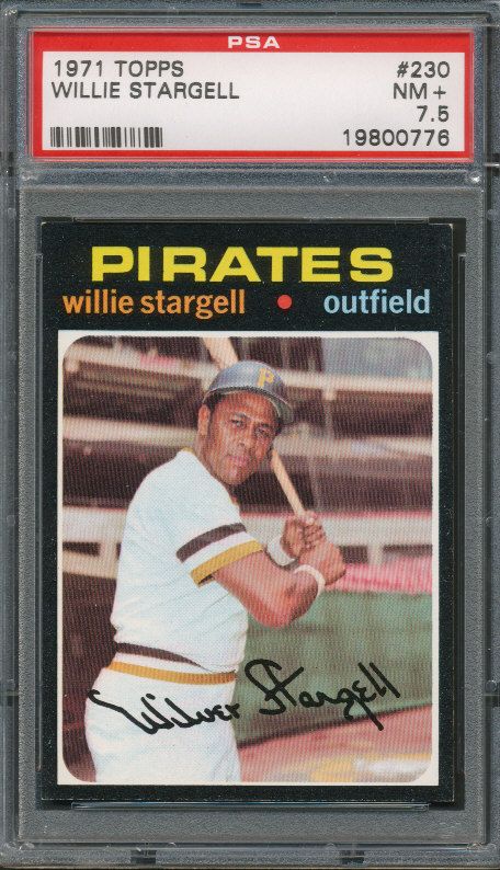 1971 Topps #230 Willie Stargell PSA NM+ 7.5 *0776