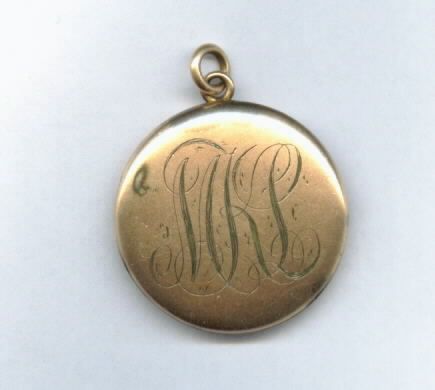 RARE Art Nouveau LOCKET Depicting EVELYN NESBIT in Beauty &the Beast 