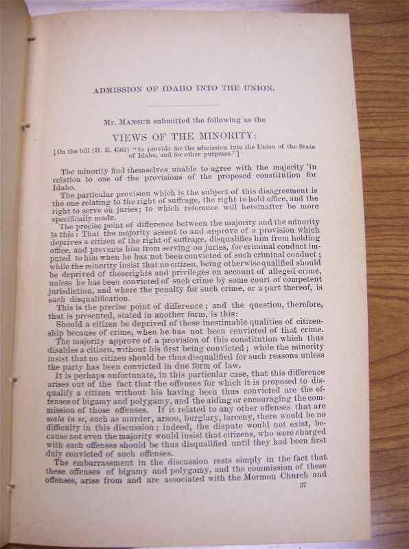   1890 Constitution Davis vs Beason Usgd Admission Union