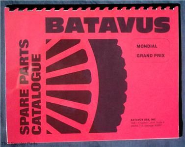 batavus mondial grand prix moped parts manual