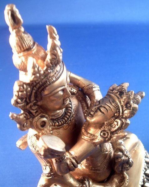 Buddha Bajra Shakti Tantric Yab Yum Full Metal Brass Statue Sculpture 