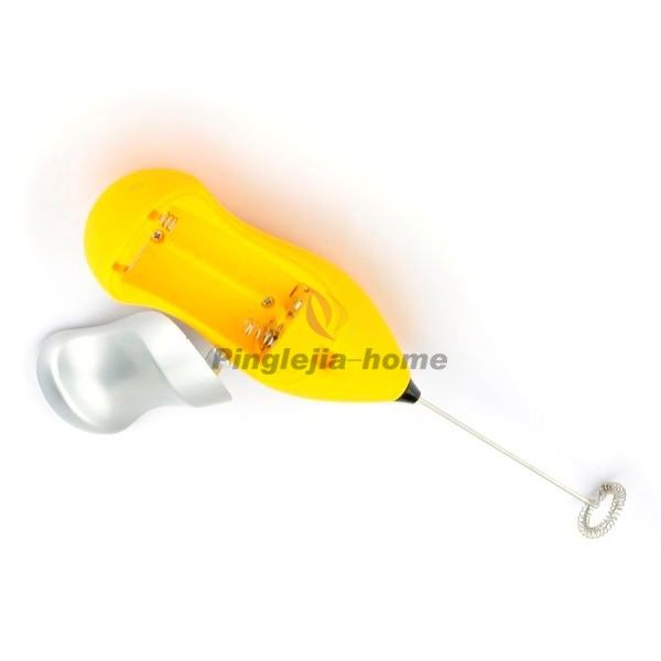 Hand Yellow Mixer Coffee Whisk Cappuccino Latte Milk Maker Shake 