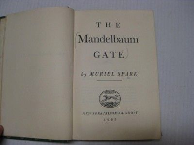 The Mandelbaum Gate by Muriel Spark Jewish Christian Novel
