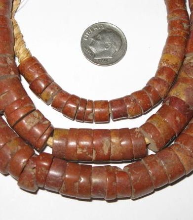 STRAND AFRICAN GHANA ABO BAUXITE TRADE BEADS