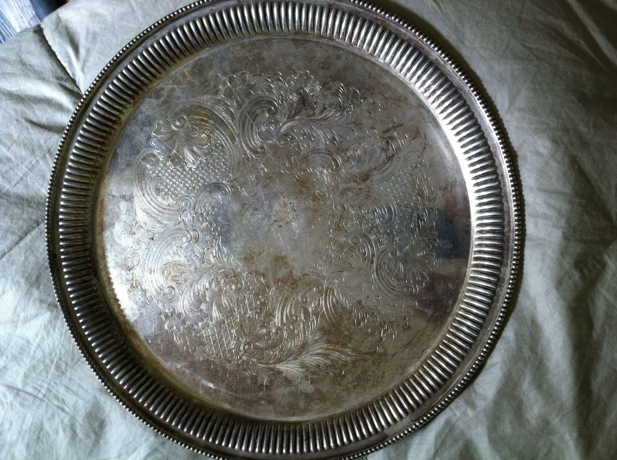 Barker Brothers Silverplated Round Platter