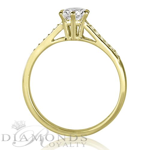   Real Brilliant 0 62 Carat Diamond White Gold 18K Promise Ring