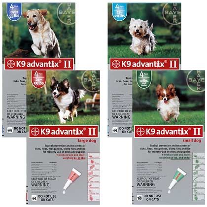 K9 Advantix II 12 PK Blue Dog Over 55 Lbs 724089353535