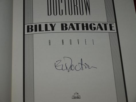 Billy Bathgate First Edition Printing E L Doctorow